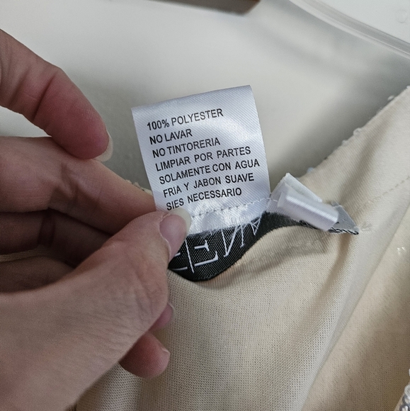 Ieena for Mac Duggal Silver Sequin High Slit Ruffle Formal Gown NWOT Size 10 - Picture 7 of 16